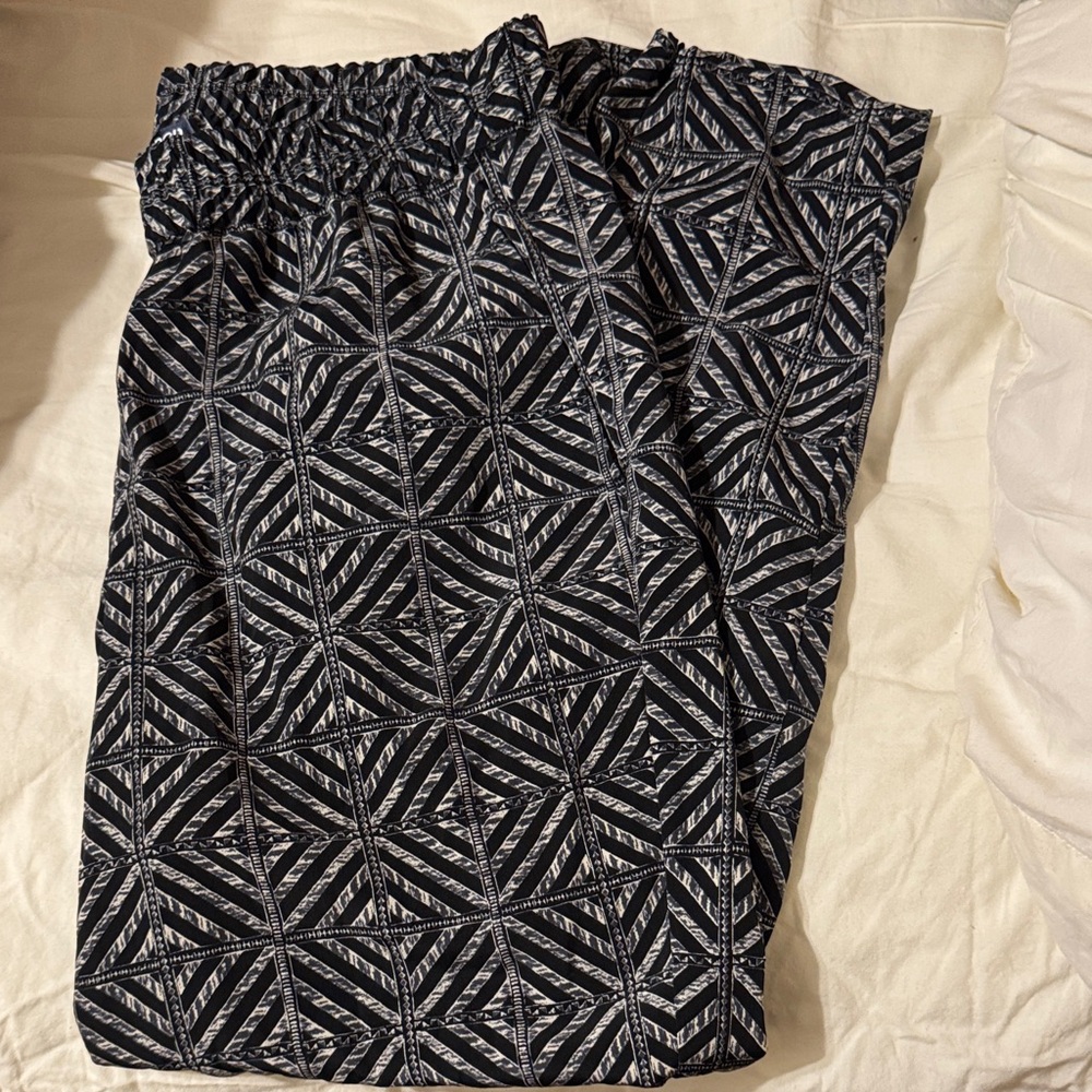 Tildon Black and Gray Patterned Pants